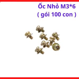 Ốc M3x6 Gói 100 Chiếc, Vít Lắp Ráp Máy Hàn MIG TIG MMA, Phụ Kiện Cố Định Bo Công Suất Và Khung Máy Điện Tử