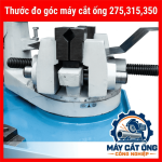 Thước đo góc cho máy cắt ống 275 300 315 325, phụ kiện máy cưa tròn dùng xác định góc, căn đường cắt và kiểm tra chiều dài phôi, hỗ trợ thợ cơ khí thao tác đo đạc thuận tiện trước khi gia công ống và vật liệu kim loại