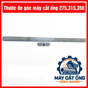 Thước đo góc cho máy cắt ống 275 300 315 325, phụ kiện máy cưa tròn dùng xác định góc, căn đường cắt và kiểm tra chiều dài phôi, hỗ trợ thợ cơ khí thao tác đo đạc thuận tiện trước khi gia công ống và vật liệu kim loại