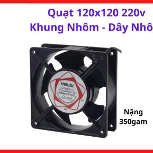 Quạt hướng trục 120mm 220V chính hãng giá tốt, quạt 120x120 220V khung nhôm dây nhôm chuyên dụng, thiết bị cơ điện chịu lực tốt, thao tác lắp đặt nhanh gọn, đảm bảo kết nối vững chắc khi chạy
