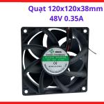 Quạt nguồn server 48V 0.35A chuẩn công nghiệp, quạt 120x120x38mm 48V 0.35A hiệu suất cao, phụ kiện kỹ thuật chống mài mòn, tương thích hoàn hảo với phần lớn các mạch điện tử công suất lớn trên thị trường