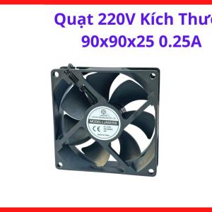 Quạt máy hàn 90mm 220V chính hãng, quạt 220V kích thước 90x90x25 0.25A chịu nhiệt tốt, linh kiện quạt 220V 90mm cao cấp, đảm bảo luồng gió mạnh không suy hao, giải pháp tối ưu cho việc làm mát máy