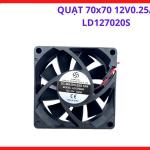 Thiết bị quạt hút gió 70mm mã LD127020S điện áp 12V dòng điện 0.25A, chuyên dụng tản nhiệt bo mạch điều khiển và các thiết bị điện tử công suất trung bình