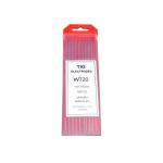 Que volfram đỏ WT20 2.4mmx175mm Redhino, kim hàn TIG 2.4mm đầu đỏ, điện cực vonfram WT20 dùng cho máy hàn Argon, phù hợp hàn thép carbon, inox, niken và gia công kim loại tại xưởng cơ khí