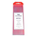 Kim hàn TIG Volfram đỏ WT20 Jasic 10096564 1.6mm x 175mm, điện cực Tungsten 2% Thorium, que hàn TIG inox, phụ kiện máy hàn TIG, kim Tungsten đỏ Jasic, điện cực hàn đường kính 1.6mm