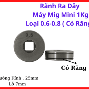 Rãnh Ra Dây MIG Mini 1Kg 0.6-0.8 Có Răng, Linh Kiện Máy Hàn MIG CO2 Hỗ Trợ Cấp Dây Ổn Định, Giảm Trượt Dây Và Tăng Độ Bền Hệ Đầu Kéo Dây, kho linh kiện máy hàn.