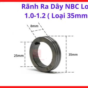 Con Lăn Kéo Dây NBC Loại 1.0-1.2 Loại 35mm, Rãnh Ra Dây Máy Hàn MIG Mini, Linh Kiện Máy Hàn CO2 Phổ Biến Cho Xưởng Cơ Khí, Hỗ Trợ Dây Hàn 1.0mm Đến 1.2mm Và Tăng Độ Bền Hệ Cấp Dây Hàn, kho linh kiện máy hàn.
