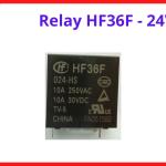 Relay Hongfa HF36F 24VDC 10A 5 Chân, Relay Công Suất PCB Chính Hãng Hongfa, Đóng Ngắt Tải AC DC Ổn Định, Relay Điều Khiển Máy Hàn, Arduino, PLC, Tủ Điện Công Nghiệp Và Thiết Bị Tự Động Hóa