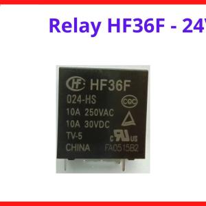 Relay Hongfa HF36F 24VDC 10A 5 Chân, Relay Công Suất PCB Chính Hãng Hongfa, Đóng Ngắt Tải AC DC Ổn Định, Relay Điều Khiển Máy Hàn, Arduino, PLC, Tủ Điện Công Nghiệp Và Thiết Bị Tự Động Hóa