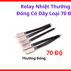 Relay Nhiệt KSD301 70 Độ Thường Đóng Có Dây, Công Tắc Nhiệt 10A 250V Tự Động Ngắt Khi Quá Nhiệt, Bảo Vệ Máy Hàn Inverter, Nguồn Xung, Động Cơ Điện Và Thiết Bị Gia Nhiệt