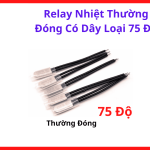 Relay Nhiệt NC 75°C Có Dây, Thermal Protector Bảo Vệ Quá Nhiệt, Công Tắc Nhiệt Cơ Khí Tự Động, Dễ Lắp Đặt Trong Thiết Bị Điện Tử Và Hệ Thống Điều Khiển