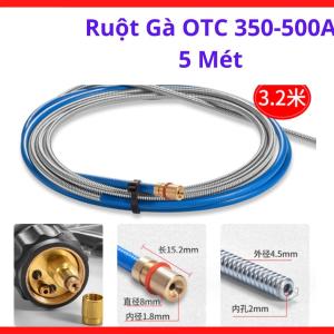 Ruột Gà OTC 350A 500A 5 Mét, Liner Súng Hàn MIG Pana, Dẫn Dây Ổn Định, Phụ Kiện Hàn MIG Công Nghiệp