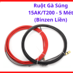 Ruột Gà Súng 15AK T200 5 Mét Binzen Liền, Dây Ruột Gà Hàn MIG Cho Súng Hàn CO2 15AK, Phụ Kiện Máy Hàn MIG Dẫn Hướng Dây Hàn Ổn Định, Hạn Chế Kẹt Dây Và Rối Dây Khi Hàn Liên Tục Trong Xưởng Cơ Khí