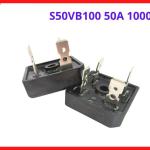 Diode Cầu S50VB100 50A 1000V, Cầu Chỉnh Lưu AC Sang DC Công Suất Lớn Cho Máy Hàn Inverter, Máy Cắt Plasma, Bộ Nguồn Xung, Nguồn Công Nghiệp, Thiết Bị Tự Động Hóa, Vỏ Kim Loại Tản Nhiệt Hiệu Quả