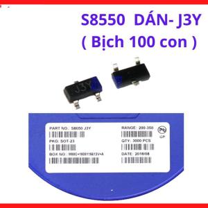 SS8550 J3Y PNP SOT23 Dán SMD, Cuộn 100 Con, Transistor Công Suất Nhỏ 25V 1.5A, Linh Kiện Điện Tử Dùng Cho Mạch Khuếch Đại, Điều Khiển Tải Và PCB Electronics
