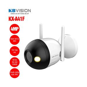 Camera An Ninh Kbvision 4.0MP KX-A41F, Full Color, LED 30m, Mic Thu Âm, IP67 Chống Nước, Giám Sát Ngày Đêm, Dễ Cài Đặt WiFi, Lưu Trữ 256GB