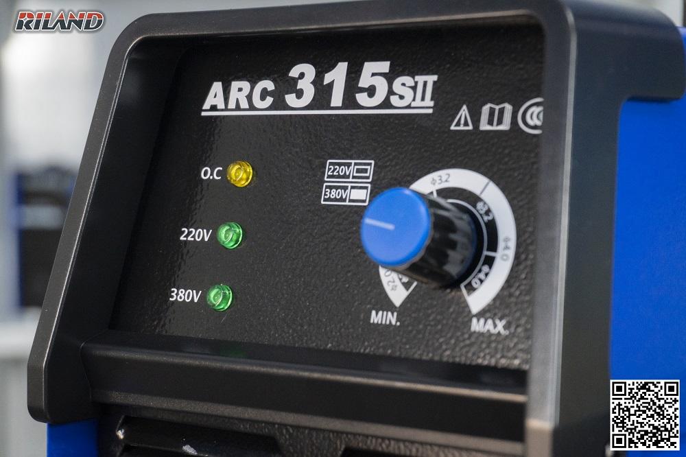 Riland ARC 315SII, máy hàn que Inverter, ARC FORCE + HOT START, hiệu suất cao, hoạt động ổn định