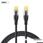 Cáp Sạc Remax RC-C170, Hai Đầu Type-C, Dây Dù Bền 1.2M, Sạc Nhanh PD, Truyền Dữ Liệu 480Mbps, Chống Rối, Bền Bỉ, Tương Thích Laptop Android MacBook