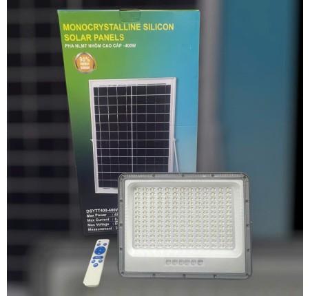 Đèn pha vuông 400W, mặt ngọc năng lượng mặt trời, chiếu sáng công suất lớn, chống thấm nước, khung nhôm đúc bền bỉ, ánh sáng trắng ổn định, lý tưởng cho ngoài trời, an toàn tiết kiệm điện