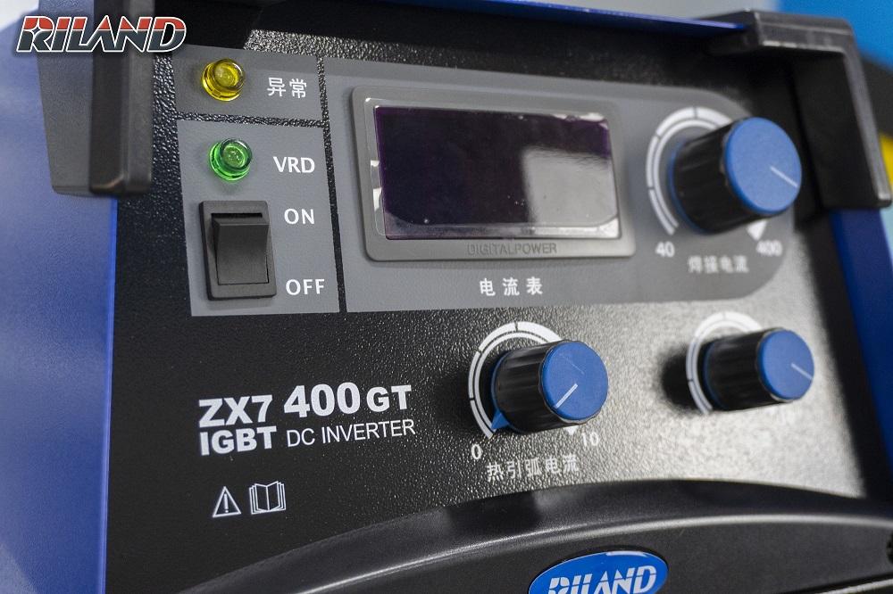 Máy Hàn Riland ZX7 400GT, Công Suất Cao, An Toàn VRD, Chống Dính Que, Hiệu Suất Hàn Bền Bỉ Cho Nhà Xưởng Và Thợ Chuyên Nghiệp