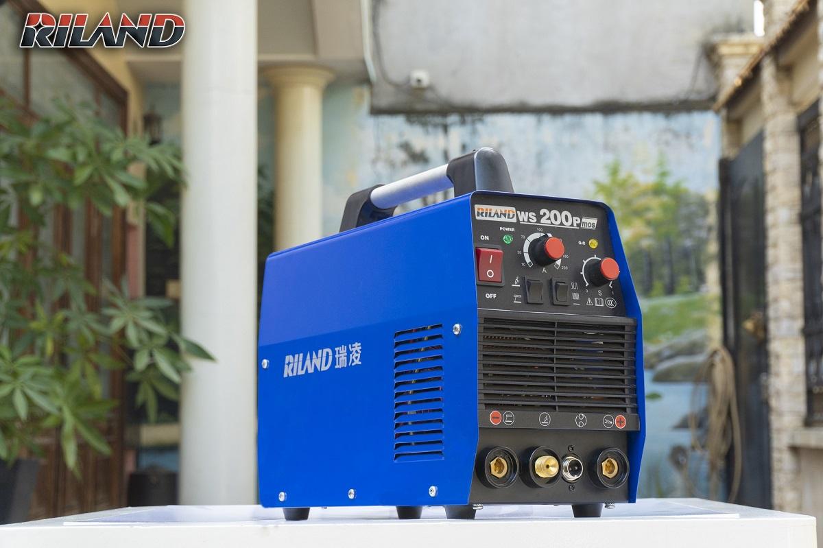 Máy hàn TIG Riland WS 200P inverter Pulse, dòng 10-200A, chế độ TIG + Pulse + MMA, trễ khí linh hoạt, hỗ trợ điều khiển từ xa, thiết kế nhỏ gọn & bền, mối hàn đẹp & ổn định