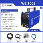 Máy hàn TIG RILAND WS 200S, dòng ổn định 0,5-4mm, chức năng trễ khí 2,5/5s, tản nhiệt 4 vùng riêng biệt, bảo vệ quá nhiệt, mối hàn sáng & đều — lý tưởng cho sửa chữa & gia công kim loại