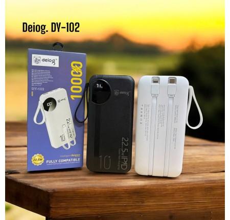 SIÊU DUNG LƯỢNG, NHANH CHÓNG Pin Dự Phòng 10000mAh DEIOG DY-102 , Sạc nhanh, gọn nhẹ, an toàn, tương thích iPhone, Samsung, Android, tablet.