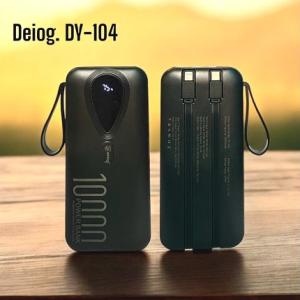 SIÊU DUNG LƯỢNG, NHANH CHÓNG Pin Dự Phòng 10000mAh DEIOG DY-102 , Sạc nhanh, gọn nhẹ, an toàn, tương thích iPhone, Samsung, Android, tablet.