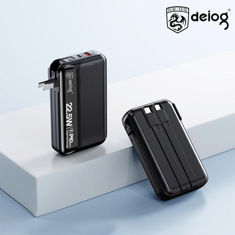 Pin Dự Phòng 20000mAh Deiog DY-101, Sạc Nhanh 22.5W PD QC3.0, Đa Cổng USB-C & USB-A, Màn Hình LED Hiển Thị Pin, Thiết Kế Gọn Nhẹ Du Lịch