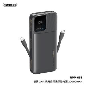 Pin Dự Phòng Remax 20000mAh Chính Hãng RPP-658 , Sạc Siêu Nhanh, Hỗ Trợ QC 3.0/PD, 2 Output USB + 1 Input Type-C, An Toàn Với Chip Bảo Vệ Nhiệt Độ, Phù Hợp Điện Thoại, Máy Ảnh, Máy Game, Lý Tưởng Khi Du Lịch