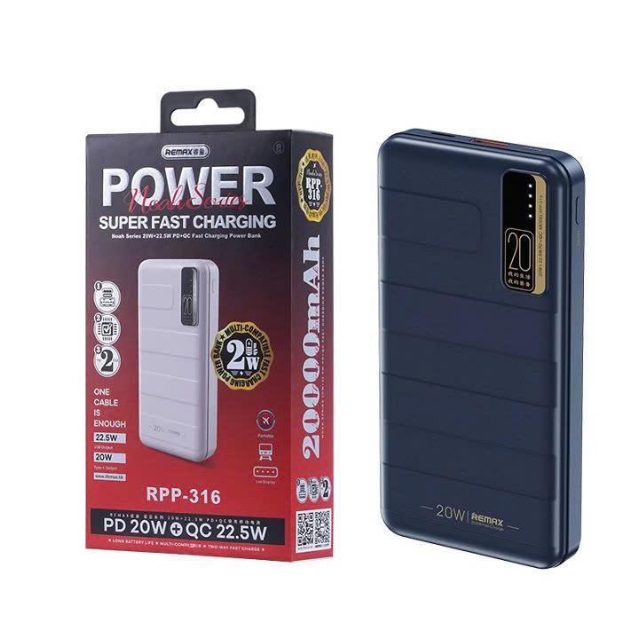 Pin Dự Phòng Remax 20000mAh, Power Bank Mini, Sạc Nhanh Đa Thiết Bị, Pin Dự Phòng Chính Hãng, Phù Hợp Du Lịch, Công Tác, Học Tập, Văn Phòng, Ngoài Trời