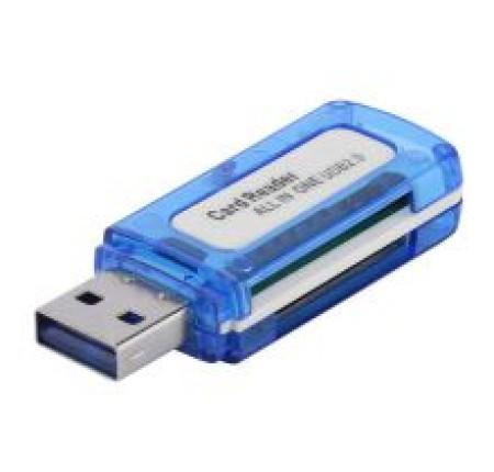 Reader Doc All One 2.0 trong suốt – card reader + hub USB-C đa năng