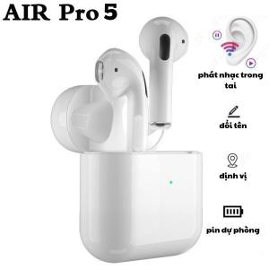 Tai Nghe Bluetooth Pro 5 TWS 5.0 – Âm Thanh Hifi, Pin Lâu, Micro Rõ Nét, Tương Thích iOS Android, Thiết Kế Nhỏ Gọn