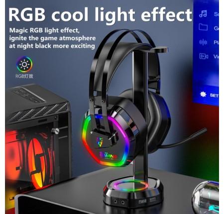 Tai Nghe G608 Hoco, Thiết Kế RGB Cá Tính, Micro Chống Nhiễu, Âm Thanh Vòm 7.1, Chơi Game, Làm Việc, Livestream
