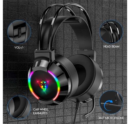 Tai Nghe G608 Hoco, Thiết Kế RGB Cá Tính, Micro Chống Nhiễu, Âm Thanh Vòm 7.1, Chơi Game, Làm Việc, Livestream