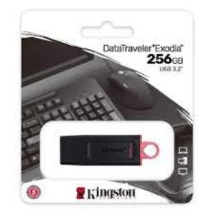 USB Kingston 256GB DataTraveler Exodia 3.2, tốc độ truyền cực nhanh, lưu trữ dữ liệu an toàn, thiết kế nắp bảo vệ tiện dụng