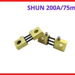 Điện trở đo dòng hồi tiếp mã shun 200a 75mv, phụ tùng sửa chữa máy hàn điện tử bền bỉ xưởng cơ khí, điện trở shunt 200a chịu xung dòng đỉnh lớn, đồng hồ hiển thị dòng hàn đọc thông số mượt mà, linh kiện máy hàn.