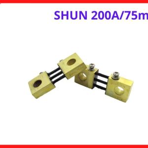Điện trở đo dòng hồi tiếp mã shun 200a 75mv, phụ tùng sửa chữa máy hàn điện tử bền bỉ xưởng cơ khí, điện trở shunt 200a chịu xung dòng đỉnh lớn, đồng hồ hiển thị dòng hàn đọc thông số mượt mà, linh kiện máy hàn.