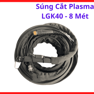 Súng Cắt Plasma CUT40 LGK40 8 Mét, Phụ Kiện Máy Cắt Plasma Chuyên Dùng Cắt Inox Nhôm Đồng Thép Carbon, Dây Dài Thuận Tiện Cho Xưởng Cơ Khí, Gara Ô Tô Và Gia Công Cửa Sắt Inox, Kho Linh Kiện Máy Hàn.