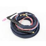 Súng hàn TIG WP18 gắn chuôi đực theo máy làm mát nước 250A 350A, torch hàn argon chuyên dụng cho máy TIG inverter có cổng nước, hỗ trợ hàn inox nhôm thép dày, thiết kế lắp trực tiếp không cần chuyển đổi