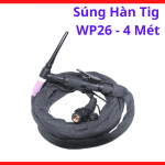 Súng Hàn TIG WP26 Dây Dài 4 Mét, Mỏ Hàn TIG Dùng Kim Wolfram 3.2mm Cho Máy TIG Công Suất Lớn, Hỗ Trợ Hàn Đường Dài Ổn Định Và Dễ Bảo Trì Trong Xưởng Cơ Khí Chuyên Nghiệp