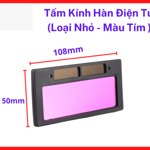 Tấm kính hàn điện tử nhỏ màu tím kính lọc ánh sáng giúp tăng hiệu suất làm việc phù hợp thợ cơ khí