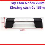 Tay Cầm Nhôm 220mm Khoảng Cách Ốc 165mm, Tay Xách Máy Hàn Inverter Chuyên Dụng, Phụ Kiện Thay Thế Cho Máy Hàn TIG MIG MMA, Thiết Kế Chắc Chắn Giúp Di Chuyển Máy Hàn Thuận Tiện Và An Toàn Hơn