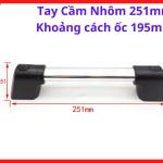 Tay Cầm Nhôm 251mm Khoảng Cách Ốc 195mm, Tay Xách Máy Hàn Điện Tử, Tay Nắm Nhôm Gắn Thùng Máy, Phụ Kiện Máy Hàn, Thiết Bị Công Nghiệp Và Hộp Điều Khiển
