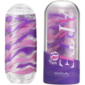 TENGA ARTE Weave Drape cốc thủ dâm nam tái sử dụng với chất liệu Elastomer mềm đàn hồi, thiết kế nghệ thuật Nhật Bản, cấu trúc bên trong tạo kết cấu tiếp xúc khác biệt, có thể vệ sinh và bảo quản sau mỗi lần dùng