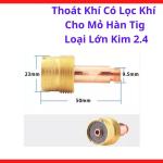 Thoát Khí Có Lọc Khí Cho Mỏ Hàn TIG Loại Lớn Kim 2.4, Chụp Lọc Khí TIG WP17 WP18 WP26, Phụ Kiện Hàn TIG Giúp Khí Argon Ra Đều, Giảm Rỗ Mối Hàn, Hỗ Trợ Hàn Inox Đẹp Và Ổn Định Trong Gia Công Cơ Khí Chuyên Nghiệp