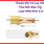 Chụp Lọc Khí Mỏ Hàn TIG Kim 2.4 Loại Nhỏ, Phụ Kiện Hàn TIG Cho Súng WP17 WP18 WP26, Thiết Kế Có Lọc Khí Giúp Hồ Quang Êm Hơn, Hạn Chế Oxy Hóa Mối Hàn Inox Và Nâng Độ Ổn Định Khi Hàn TIG Liên Tục