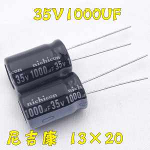 Tụ Lọc Nguồn Điện Phân 1000uF 35V, phù hợp cho mạch nguồn, máy hàn inverter và thiết bị điện tử công suất vừa và nhỏ, linh kiện máy hàn.