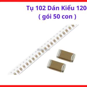 Tụ 102 1206 SMT, Gói 50 Chiếc, Linh Kiện Điện Tử Lọc Tần Số Cao, Chống Nhiễu Và Tăng Độ Ổn Định Tín Hiệu, linh kiện máy hàn.