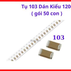 Tụ Gốm 103 10nF Dán Bề Mặt 1206, Bộ 50 Con, Linh Kiện Điện Tử Cho PCB Electronics, Arduino Và Mạch Điều Khiển, linh kiện máy hàn.